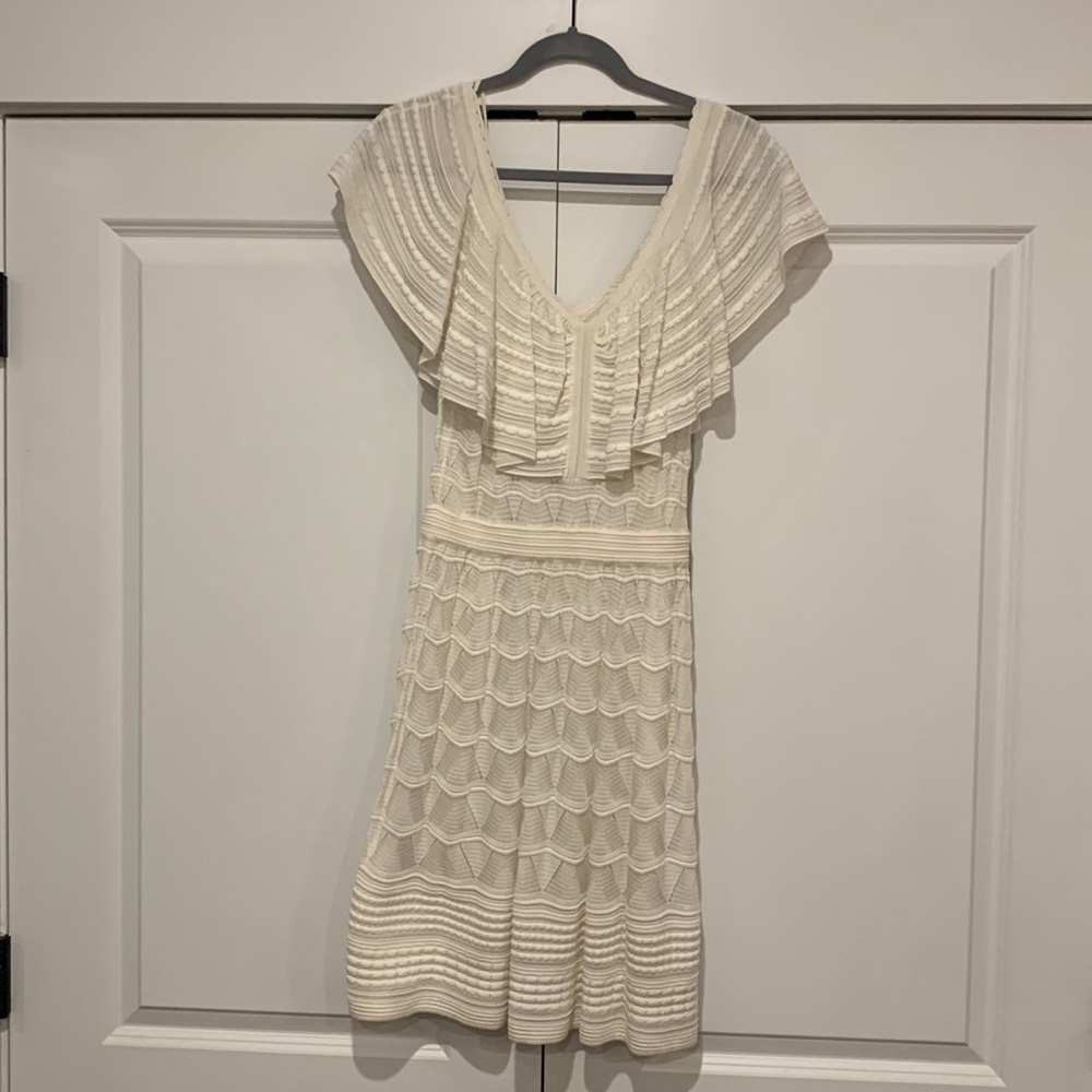 Missoni - Size 42 - Cream/White Zig Zag Dress
